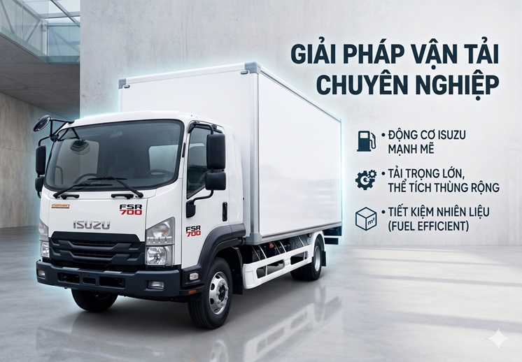 Ra mắt Dòng Xe Isuzu FSR 700 Hoàn Toàn Mới: Chuẩn Mực Mới Cho Xe Tải Hạng Trung