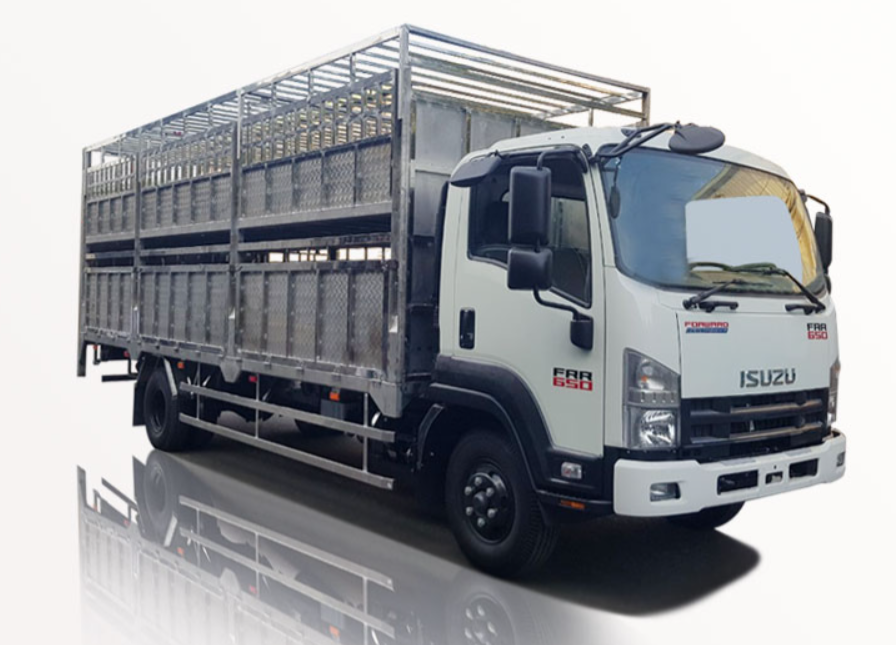 XE ISUZU FRR 650 TẢI TRỌNG 6 TẤN CHỞ GIA CẦM