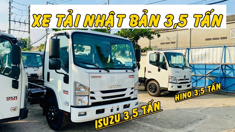 So sánh Isuzu NPR400 3T5 Euro 5 với Hino 300 XZu720L Euro 5