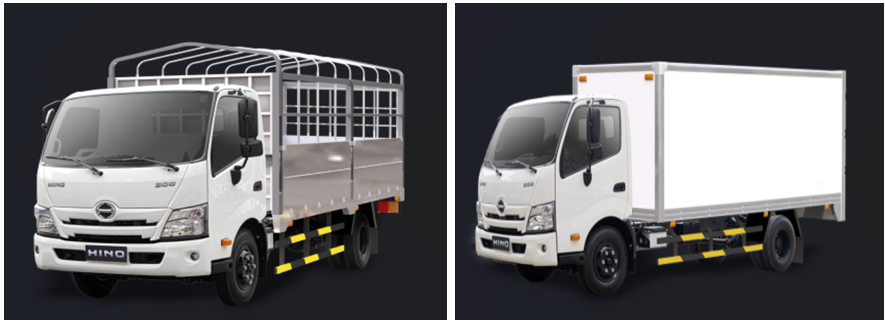 Ngoại thất xe tải Hino 300 XZU720L 3.5 tấn